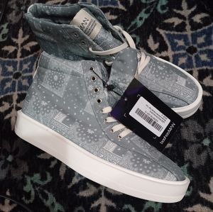 High tops Sage Bandana branded canvas size 8US, 41UK